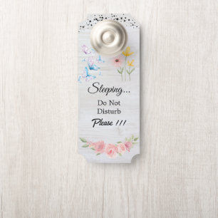Para Puertas Colgador de puerta moderno personalizable 'No mole