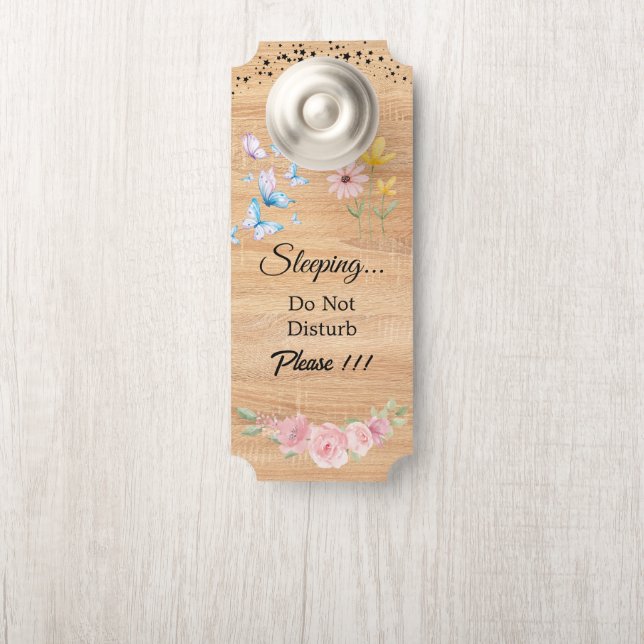 Para Puertas Colgador de puerta moderno personalizable 'No mole (En pomo)