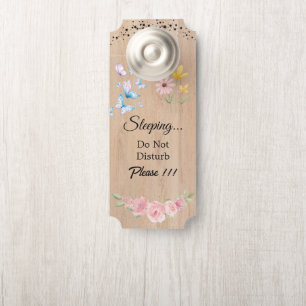 Para Puertas Colgador de puerta moderno personalizable 'No mole