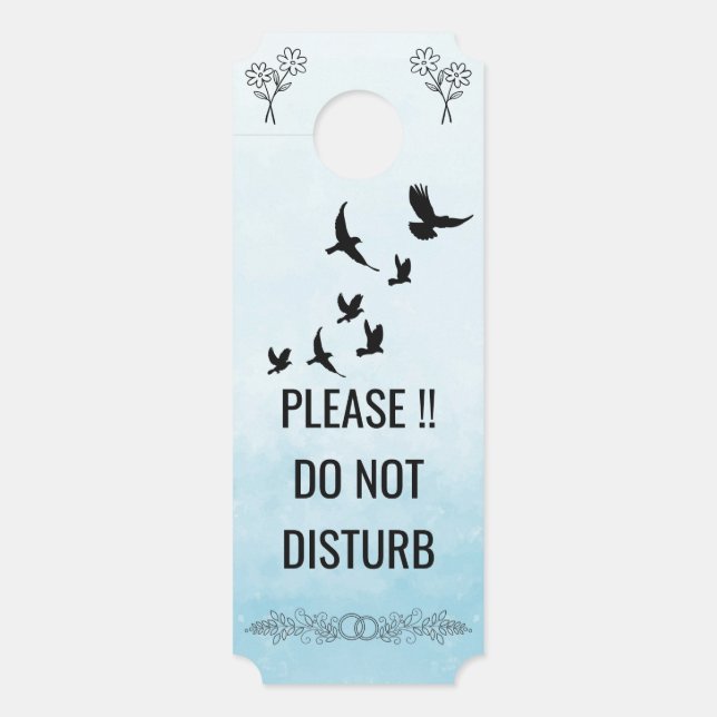Para Puertas Colgador de puerta moderno personalizable 'No mole (Anverso)