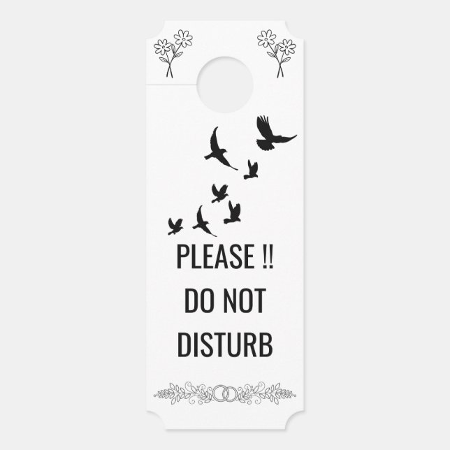 Para Puertas Colgador de puerta moderno personalizable 'No mole (Anverso)