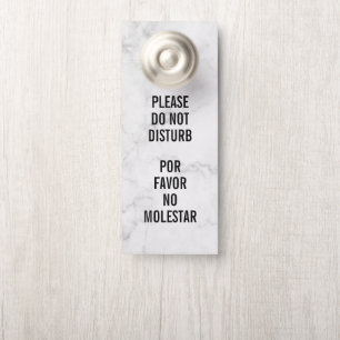 Para Puertas Colgador de puerta personalizado 'No molestar'