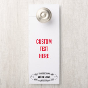 Para Puertas Logotipo comercial personalizado y colgador de pue