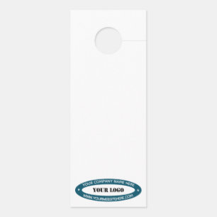 Para Puertas Logotipo de la empresa personalizado y colgador de