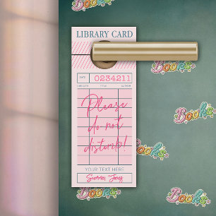 Para Puertas No moleste que estoy leyendo el colgador de la pue