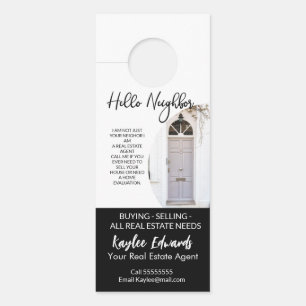 Para Puertas Nuevo agente inmobiliario colgador de puerta