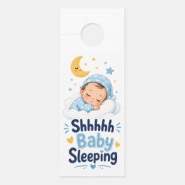 Para Puertas Shhh Bebé Durmiendo  Colgador de puerta grande