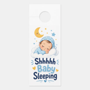 Para Puertas Shhh Bebé Durmiendo  Colgador de puerta grande