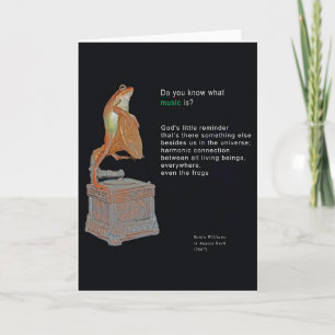 ¿Para qué sirve la música? Tarjeta mediana