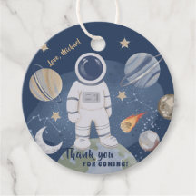 1 Viaje Galaxy Boy Cumpleaños Gracias Etiquetas Fa