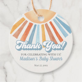 Para Recuerdos Aquí vienen las etiquetas favoritas de Baby Shower