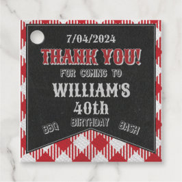 Para Recuerdos BBQ Cumpleaños Partido Favorece Etiquetas y Etique