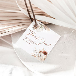 Para Recuerdos Boho Floral Gracias Etiquetas de regalo de Baby Sh