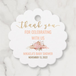 Para Recuerdos Calabaza Caída Gracias Etiquetas Favor Baby Shower