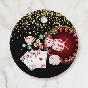 Para Recuerdos casino, vegas, póquer, juego, etiquetas de favor p