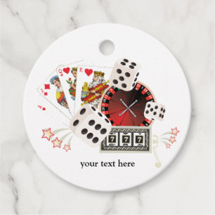 Para Recuerdos casino, vegas, póquer, juego, etiquetas de favor p