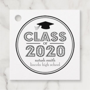 Para Recuerdos Clase De Etiquetas Favorables De 2020 (Gris En Luc