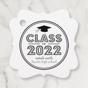 Para Recuerdos Clase De Etiquetas Favorables De 2022 (Gris En Luc