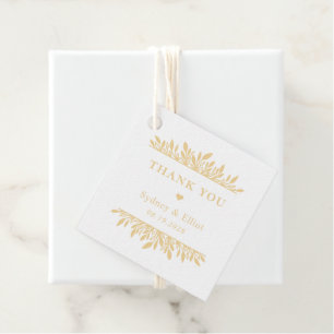 Para Recuerdos Corchetes florales Etiquetas de favoritas de bodas