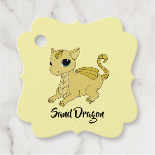 Para Recuerdos Cute Scorpio Dragon diseño etiquetas de favores zo