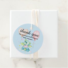 Para Recuerdos Dragón sosteniendo un corazón - Etiquetas Baby Sho