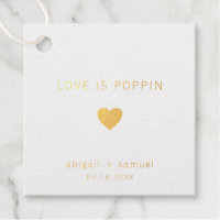 El Amor Está Explorando Etiquetas de Boda de Papel