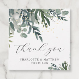 Para Recuerdos Elegantes Etiquetas de Agradecimiento de Acuarela 