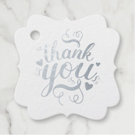 Para Recuerdos Elegantes etiquetas de agradecimiento de papel de 