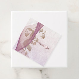 Para Recuerdos Elegantes etiquetas de favores florales 70 º cumpl