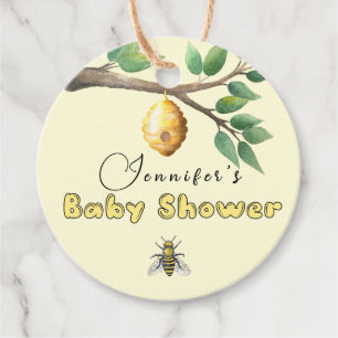 Para Recuerdos Etiquetas Baby Shower Favor de Honey Bee