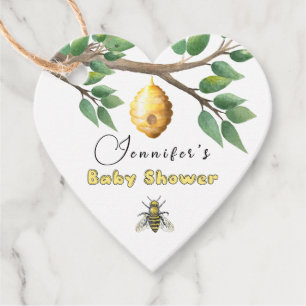 Para Recuerdos Etiquetas Baby Shower Favor de Honey Bee