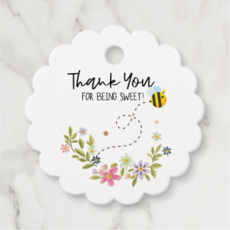 Para Recuerdos Etiquetas Baby Shower Favor de Honey Bee - Gracias
