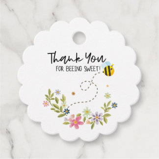 Para Recuerdos Etiquetas Baby Shower Favor de Honey Bee - Gracias