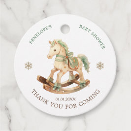 Para Recuerdos Etiquetas Baby Shower Favor del caballo de roca