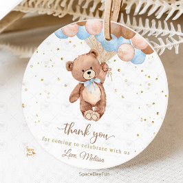 Para Recuerdos Etiquetas Baby Shower Favor Teddy Bear