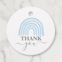 Etiquetas Baby Shower Favorito de niño arcoiris az