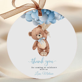 Para Recuerdos Etiquetas Baby Shower Favorito de Teddy Bear Boy