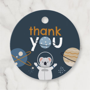 Para Recuerdos Etiquetas Baby Shower Round Favor del espacio exte
