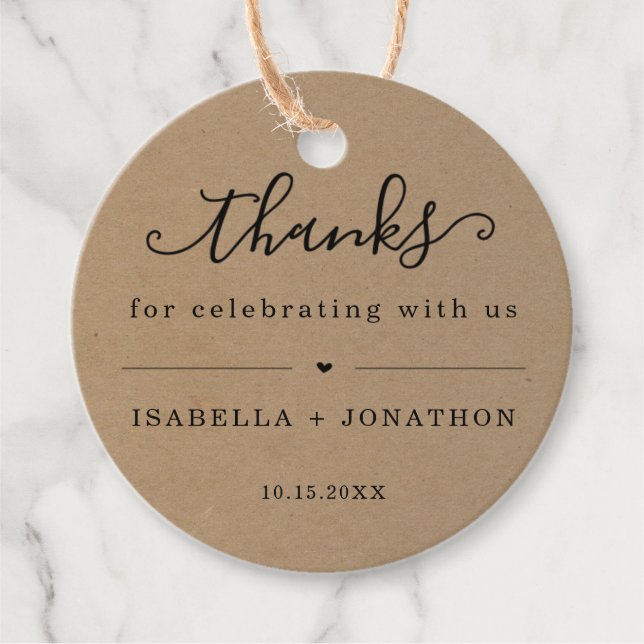 Para Recuerdos Etiquetas de agradecimiento (Anverso)