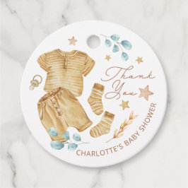 Para Recuerdos Etiquetas de agradecimiento de Baby Shower de Clot