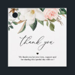 Para Recuerdos Etiquetas de agradecimiento Magnolia Blanca y Rosa<br><div class="desc">Etiquetas de agradecimiento Magnolia Blanca y Rosa</div>