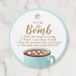 Para Recuerdos Etiquetas de bomba de chocolate caliente eres el c