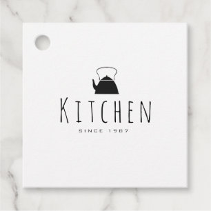 Para Recuerdos Etiquetas de colgador de la tienda de cocina, etiq