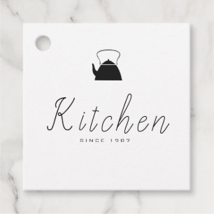Para Recuerdos Etiquetas de colgador de la tienda de cocina, etiq