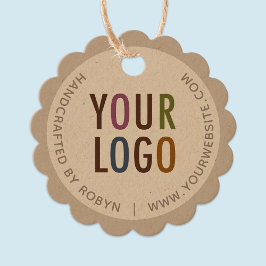 Para Recuerdos Etiquetas de colgador del logotipo de Kraft con es