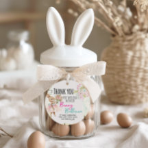 Etiquetas de Cumpleaños de Bailarina de Conejo