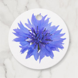 Para Recuerdos Etiquetas de favor con diseño de aciano azul