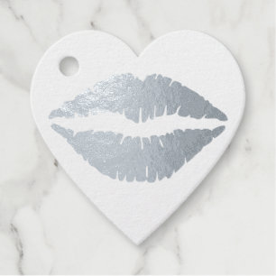 Para Recuerdos Etiquetas de Favor con Labios de Hoja de Oro