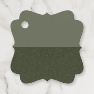 Para Recuerdos Etiquetas de Favor con Textura Dividida Verde Musg