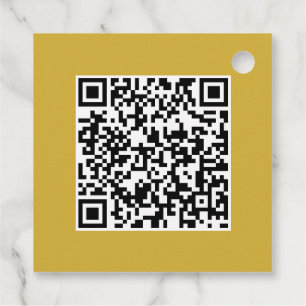 Para Recuerdos Etiquetas de Favor Cuadradas con Diseño de Código